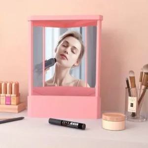 무반전거울 내얼굴 화장 거울 탁상 남이보는 리얼미 핑크
