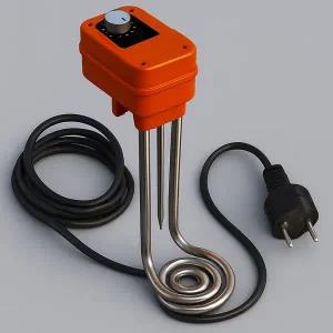 돼지꼬리히터 히터봉 온수히터 투입히터 물데우는 전기히터봉 자동온도조절 국자형