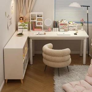 ㄱ자형책상 공간활용 와이드 모서리 테이블 코너 사무용 데스크 공부방 단일 싱글 사무실