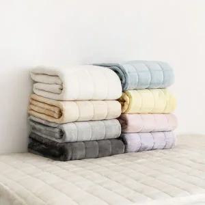 [보리보리/아망떼]소울메이트 고정밴드 플란넬극세사 침대패드SS/Q/K 8color