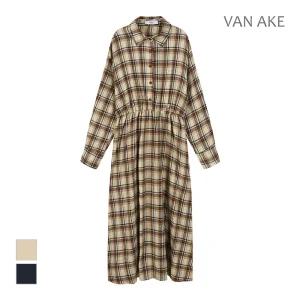 [반에이크] 체크패턴 셔츠 원피스_VB3ZOPUG02A