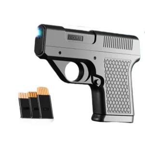 권총 담배 케이스 선물 라이터 담배갑 불꽃 총모양