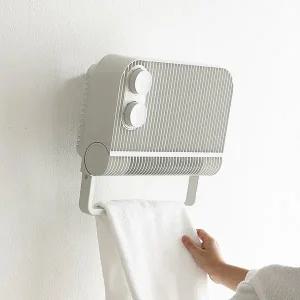 [INDUS]2in1 PTC 욕실 온풍기 벽걸이 미니 전기히터 IPX4 방수 과열방지 타이머 INO-BH001N