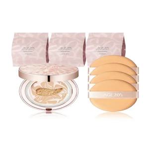 AGE20S 핑크다이아팩트 21호 (퍼프기획) 기획세트 / 밝은21호 베이스팩트 + 리필/퍼프 포함