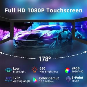 8.8인치 1920x480 HDMI 보조 화면 IPS LCD 디스플레이(PC 섀시 CPU RAM PC 케이스