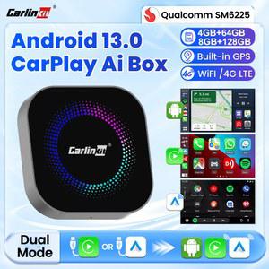 CarlinKit 새로운 무선 CarPlay 안드로이드 오토 어댑터 13 Ai 박스 스마트 지원 넷플릭스 3-in-1 미니 플레이 스토어
