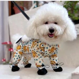 강아지산책옷 진드기방지 반려견 비숑 외출복 방수