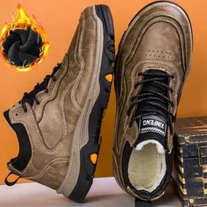 남성 등산화 방수 미끄럼 아웃도어화 남성 트레킹화 방지 데일리화 캐주얼화 방한화 워커 겨울 방한