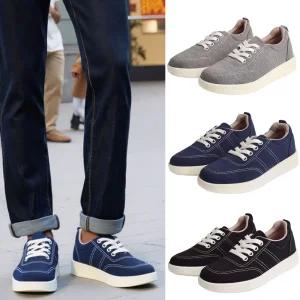 국내 가벼운 폴리스판소재 쿠션감 남성스니커즈 운동화 - 후아유 