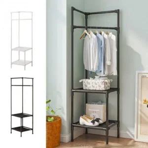 코너 옷걸이 행거 틈새 수납 선반 스탠드 키큰 옷장