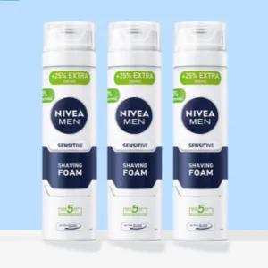 니베아 쉐이빙 면도 크림 맨 센서티브 추천 250ml X3P BNS