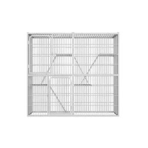고양이 철장 격리장 케이지 대형 철제 울타리 자유 공간 142x54x100cm 해먹 증정
