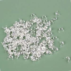 [골드스마일]누름볼 올챙이캡 실버 비즈공예부자재 200개입