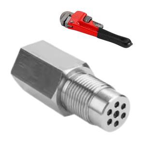 Deepa Ribusu O2 센서 어댑터 M18 P1 5 촉매 내장 경고등 캔슬러 86BRZ 임프레서 R35 GTR 호환품 파이프렌치 세트 일자형 [병행수입품]