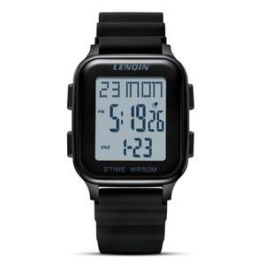 LN LENQIN 남성 디지털 시계 초박형 미니멀리스트 스포츠 방수 남성용 야외 손목시계 LED 백라이트 타이머 알람 날짜