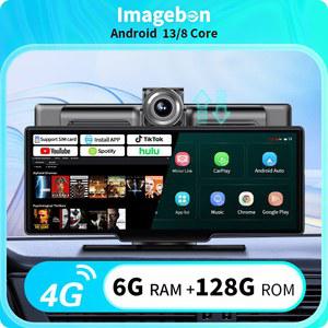 카플레이 모니터 이미지본 10 26인치 4G 안드로이드 13 차량용 8코어 ADAS 무선 오토 미러링크 다기능 블랙박스