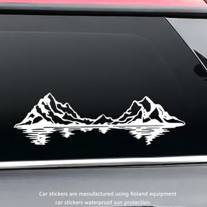 반사 호수보기 마운틴 캠핑카/RV 사이드 윈도우 범퍼 스티커 데칼 장식 자동차 픽업 트럭