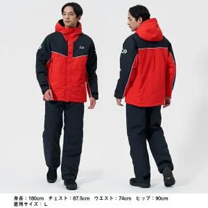 다이와 DW-3425 방한 낚시복 레인맥스 하이로프트 레드 윈터슈트 2025