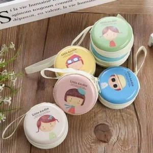 키링 미니동전 데일리 원형 지갑 클래식 이어폰 케이