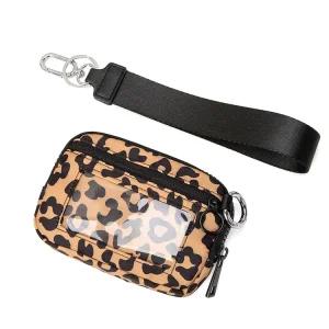 Wallefor 나일론 퀼트 손목지갑 가방 카드동전키 방수 여행용 파우치 휴대용 수납 남녀