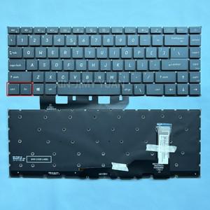 MS 1551 미국 백라이트 키보드 MSI 프레스티지 15 A10 MS 16S3 V190622AK FN 키 그레이