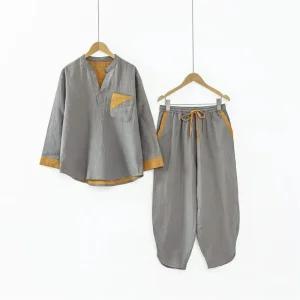 찜질방옷 여성 숯가마사우나복 스파복 커플 사우나 상하의 찜질복