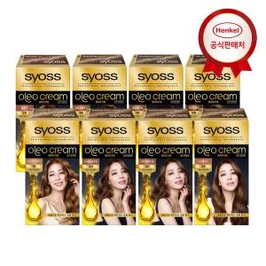 [롤빗 증정] 사이오스 올레오크림 새치커버 셀프 염색약 8개