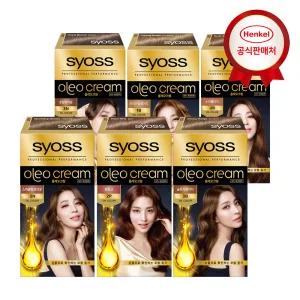 [롤빗 증정] 사이오스 올레오 크림 새치커버 셀프 염색약 6개