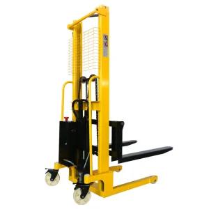 전동스태커 1톤 2톤 유압 핸드 수동 지게차 운반 자키 스태커 반자동전동지게차1톤2미터