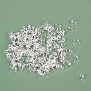 [콩심팥심]올챙이캡 실버 비즈공예부자재 200개입