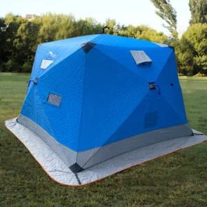 겨울 낚시 텐트 접이식 빙상 방수 원터치 큐브 텐트 동계 스카이블루 아웃도어 바람막이 2424 큐브형