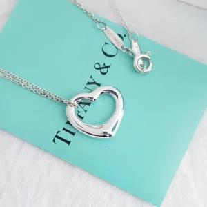[TIFFANY&CO]정품 티파니앤코 오픈하트 실버목걸이 기념일 선물