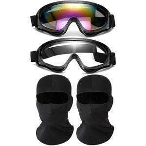 발라클라바 페이스 마스크, 더트 바이크 ATV 모토크로스 라이딩 여성 남성용 등산용 보호 안경을 착용한 이뮤노 오토바이 고글