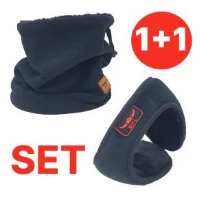 버팔로 방한 넥워머 귀마개 세트 겨울 스포츠 기모 넥게이터 귀도리 멀티스카프 귀덮개