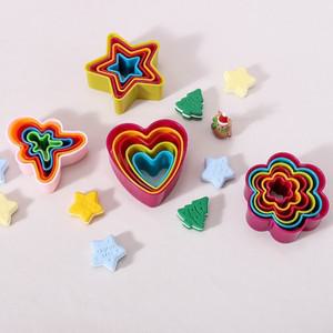 베이킹 도구 쿠키 커터 별 모양 빵 슬라이싱 주방 미국식 수동 분해 손세척 PP 소재