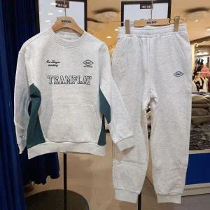 [보리보리/에스핏 주니어]해운대 NC에스핏 배색 맨투맨 세트 TR-SJY711MKTR02