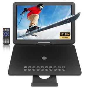 BOKYOK 19.6인치 휴대용 DVD 플레이어, 17.6인치 대형 HD 화면, 4-5시간 재생, 듀얼 스피커로 휴대 가능한 라스트 메모리, SYNC TV/USB/SD 카드 지원, 블루레이, 블랙을 제외한 모든 디스크 포맷 재생