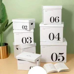 [골드스마일]키밍 종이 정리함 리빙박스 상자 소품 수납함 다용도 소품수납