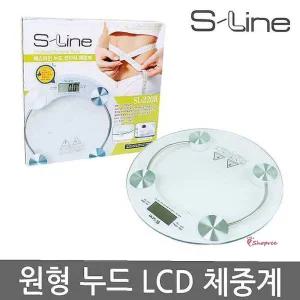 다와 투명 체중계 원형 에스라인 초정밀 전자식lmn871