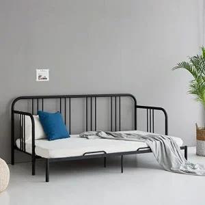 [마켓비]고품질 데이베드 확장형침대 철제 침대프레임 조립식침대 철제침대프레임 낙상방지침대 싱글침대