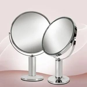 탁상용 확대거울(HJ-8506)/거울/조명/미니/면도/돋보기/면도경/휴대용/원형/양면/확대경/공주/LED확대경