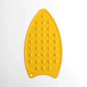 실리콘 다리미받침대 옐로우) 다리미받침 다리미받침 다리미받침대 미니다리미받침