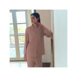 [솔브]비너스 정상 커플잠옷 코트나 V로고 자카드 여성 파자마 VPA4564W A_P411212203