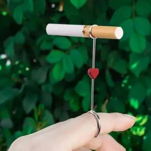 홀더 반지 하트 담배