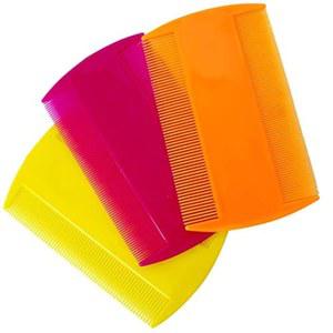 개와 고양이를 위한 LovinPup 애완동물 벼룩 빗 (3팩) - 고양이와 개를 벼룩, 느슨한 털 및 진드기 제거 도구 편안하고 깨끗한 코트 관리를 부드럽고 내구성 있는 파인 이스