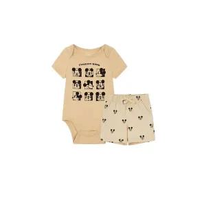 [갭키즈][베이비 남아 0-24개월] 스퀘어 미키 그래픽 바디수트 & 쇼츠 5233134081011