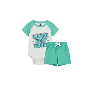 [갭키즈][베이비 남아 0-24개월] 그래픽 래글런 바디수트 & 쇼츠 5233134061041