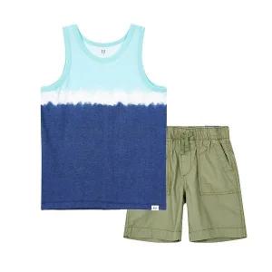 [갭키즈]조카선물 [키즈 남아 6-14세] 배색 디테일 탱크탑 & 쇼츠 세트 5211231053047