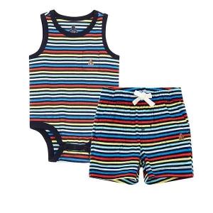 [갭키즈] 20년 SUMMER [베이비 남아 0-24개월] 스트라이프 바디수트 세트 5230243031099