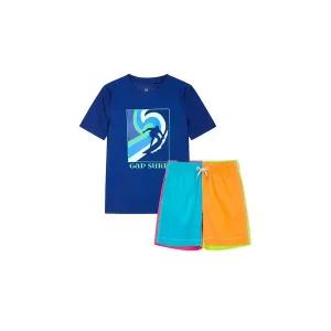 [갭키즈][키즈 남아 6-14세] 숏 슬리브 그래픽 래쉬가드 & 쇼츠 5213160013056